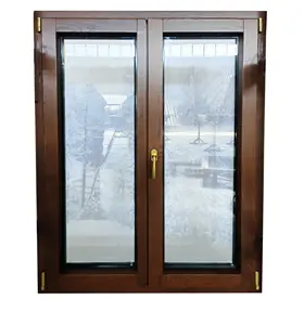 Penjoy Affordable And Luxury Aluminum Clad Wood Passive House Windows Aluminum Inward Windows Doors