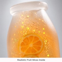 Jouet sensoriel anti-stress en forme de bouteille de lait TPR, jouet de bureau souple à presser, tranche de fruit, cadeau pour soulager le stress