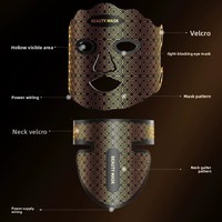 Nouveau Masque LED Photon en Silicone pour le Visage, Rajeunissant, Hydratant et Réparateur, pour Soins de Beauté à Domicile
