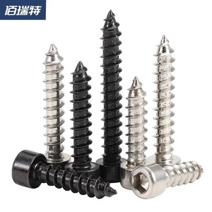 Tornillos Autorroscantes de Cabeza Hexagonal Baituete M1.7 M4 M5 M8 de Acero Inoxidable para Madera, Grado 8.8, Niquelado Negro - Product Image 1