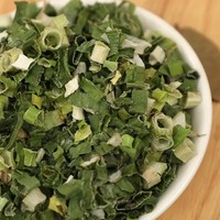 D016 Highkey Flocons d'oignon vert déshydratés en vrac sous vide, légumes séchés naturels (oignon, poireau) pour nouilles instantanées