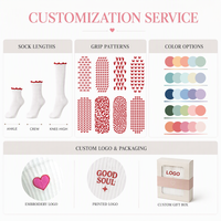 Chaussettes de sport en coton pour femmes, antidérapantes, pour le ballet, le Pilates et le yoga, avec volants, personnalisables avec logo, vente en gros