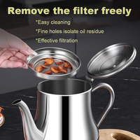 Machine à filtre à huile incassable Pots d'assaisonnement sans condensation pour poignée de cuisine dans une bouteille d'assaisonnement
