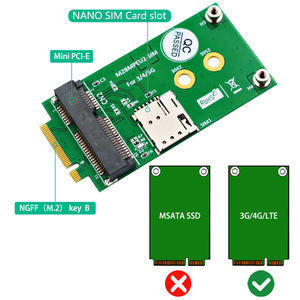 3G/4G/5GLTEモジュール用のSIMカードスロットを備えたNGFFM.2キーB-ミニPCI-Eアダプター - Product Image 5
