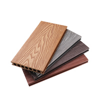 Plancher en bois composite extérieur WPC de haute qualité, moderne, en bois grainé 3D en relief, imperméable