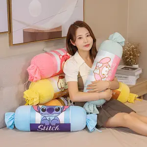 Cartoon Kuromi plush throw pillow Melody Detachable and washable long plush throw pillow birthday gift to friends