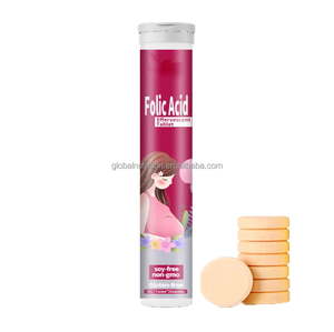 Vitamin Anti-Fehlgeburt Halal Folsäure Schwangere Frauen Nahrungs ergänzungs mittel Folsäure Tablette Brause tabletten - Product Image 2