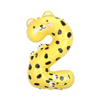 Ballon en plastique imprimé par transfert thermique de 40 pouces, motif animaux, 3 couleurs, pour décorations de fête de Noël - Utilisation adulte