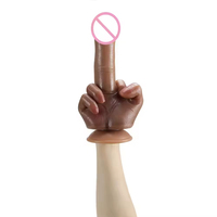 Dildo réaliste, Dildos pour doigts, ABS+PTE, Matériel souple, Jouets sexuels pour femmes, Masturbation