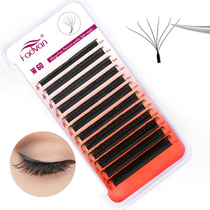 Extensions de <span class=keywords><strong>cils</strong></span> FADVAN M/<span class=keywords><strong>L</strong></span>/LU Curl YY 3D 4D 5D W Volume, style trèfle moelleux, <span class=keywords><strong>cils</strong></span> individuels naturels et doux - Product Image 3