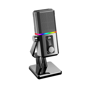Xách Tay RGB <span class=keywords><strong>USB</strong></span> Máy Tính Để Bàn Chuyên Nghiệp Podcast Condenser Studio Ghi Âm Chơi Game Máy Tính Để Bàn Microphone - Product Image 3
