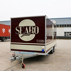 Carretto Mobile per Street Food, Mini Chiosco per Hot Dog e Gelati, Rimorchio per Fast Food Completamente Attrezzato, Food Truck Compatto - Product Image 4