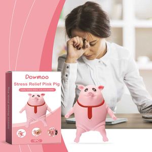 Cerdo Rosa Divertido DOWMOO, Antiestrés, Descompresión, Cerdo Elástico, Cerdo de Peluche para Apretar, Juguetes para Aliviar el Estrés - Product Image 4