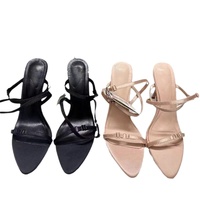 Sandales à talons hauts pour femmes, été 2026, à bout ouvert, avec lanières fines croisées à l'arrière, talon ouvert, sexy, nouveaux produits tendance