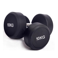 Haltères de gymnastique rondes en caoutchouc réglables de 10kg à 50kg Équipement de gymnastique durable pour l'haltérophilie et l'entraînement