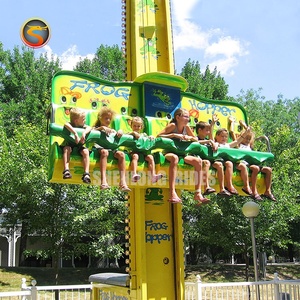 Parque de Atracciones de temática para niños, parque de juegos eléctrico al aire libre, topes de salto de rana, mini torre de gota de cielo - Product Image 4