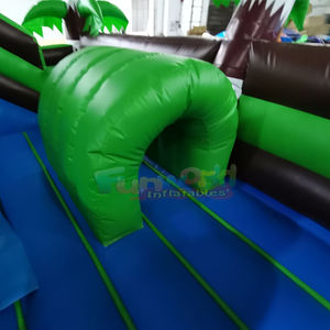 Château gonflable dinosaure jurassique avec toboggan, structure gonflable commerciale, aire de jeux gonflable pour enfants, équipement de parc - Product Image 5