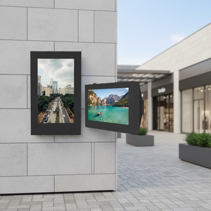 จอแสดงผลโฆษณาดิจิทัลแบบแขวนผนังกลางแจ้ง 4K LCD กันน้ำ IP65 ความสว่าง 2000-4000nits รุ่น Totem - Product Image 1