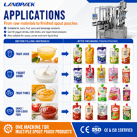 Machine de remplissage et de bouchage de poches à bec verseur pour confiture, miel, yaourt, purée alimentaire pour bébé, boisson, smoothie aux fruits, concentré, pâte et jus