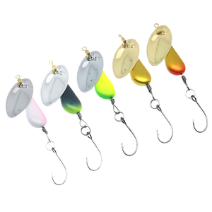 6.6cm/2.2g Feather Metal Topwater Lure for Bass Pike Trout Salmon-Saltwater & Freshwater <b>Fishing</b> Lure with Hooks - Product Image 2