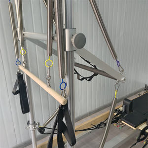 Réformateur professionnel de Pilates de lit de base de cale à deux voies classique avec équipement de studio de Pilates durable en bois d'érable demi-tour - Product Image 2