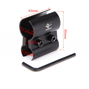 Grandi morsetti per torcia a tubo tondo in lega di alluminio di dimensioni medie piccole staffe per mirino Laser verde rosso accessori per parti di borse speciali - Product Image 3