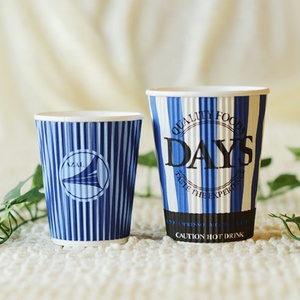 Gobelets à café et à thé jetables en carton ondulé à double paroi, résistants à la chaleur, personnalisables, pour vente en gros, 8oz, 12oz, 16oz, 250ml - Product Image 4