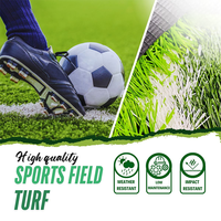 Hochwertiger, langlebiger, natürlicher Fußballrasen mit Samen für Sportplätze – Künstlicher Kunstrasen, einfach zu verlegen