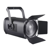 Projecteur LED Fresnel à zoom et focalisation GBR-PL200Z 200W, angle de faisceau 15-55°, CRI élevé 90, température de couleur 3200K/5600K, gradateur 0-100% pour scène