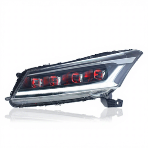 ชุดไฟหน้ารถยนต์ดัดแปลง 12V พร้อมเลนส์ LED ไฟวิ่งกลางวันและไฟเลี้ยว สำหรับรถยนต์ฮอนด้าแอคคอร์ด รุ่นที่ 8 ปี 08-13 - Product Image 3
