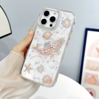 Coque de téléphone de marque OppoTransparent Crystal Diamond Anti Drop Soft Case Modèles féminins Couverture arrière mobile pour iPhone Samsung Series