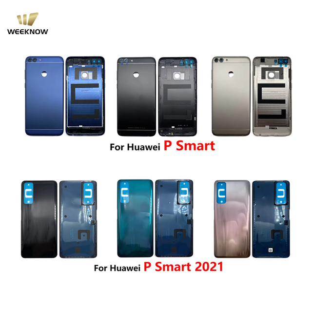 Bulk for Huawei P8 Lite 2017 Honor 8 P9 P10 Lite Battery Back Cover Glass Rear Door Replacement Housing STICKER Adhesive