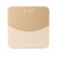 Pèse-personne intelligent 180 kg pour la maison, l'hôtel, la salle de sport, balance de salle de bain numérique, Bluetooth 4.0, application, verre couleur champagne