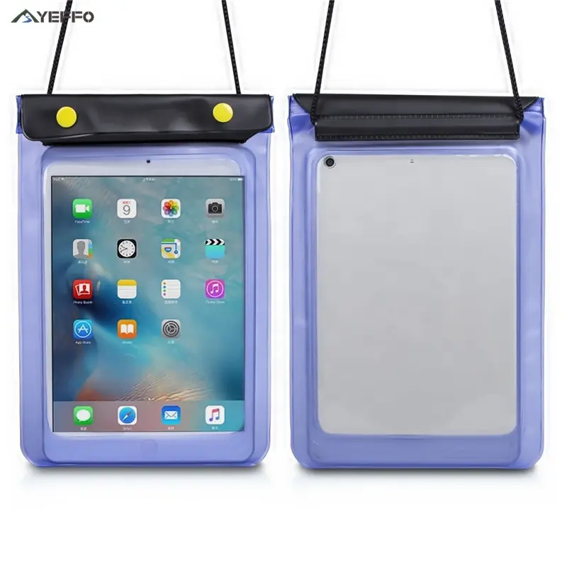 YEFFO 휴대용 수영 터치 스크린 태블릿 용 PVC 방수 가방
