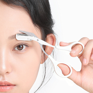 Tijeras para Cejas de Acero Inoxidable de Alta Calidad, Prácticas para Llevar en <span class=keywords><strong>la</strong></span> Bolsa, Hoja Inclinada Afilada, Herramienta de Maquillaje Segura para Depilar Cejas - Product Image 6