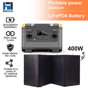 สถานีพลังงานแสงอาทิตย์แบบพกพา 3000W 220v สำหรับใช้ในบ้านกรณีฉุกเฉิน แบตเตอรี่ลิเธียม 2688WH เครื่องกำเนิดไฟฟ้าพลังงานแสงอาทิตย์สำหรับบ้านทั้งหลัง - Product Image 6