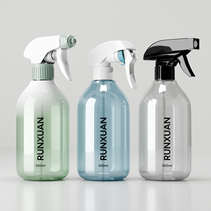 Détergent de lavage des mains en plastique PET bouteille de pulvérisation à gâchette 300ml bouteille d'eau 500ml bouteilles de pulvérisation de brouillard vides pour le nettoyage - Product Image 4