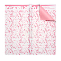 Papier d'emballage floral vintage avec motif d'oiseaux et de fleurs, papier coréen pour bouquets de la Saint-Valentin, emballage cadeau