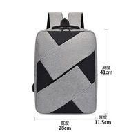 Sac à dos professionnel - Sac à bandoulière double pour homme, élégant et simple, sacoche décontractée pour ordinateur, sac d'école pour étudiants