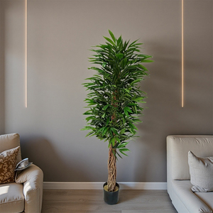 JINCHEN ARTS Árbol de <span class=keywords><strong>mango</strong></span> simulado Estilo rural Árbol <span class=keywords><strong>frutal</strong></span> Planta artificial Alambre de hierro de plástico 120cm Decoración de centro comercial - Product Image 2