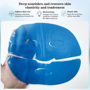 Mascarilla Facial de Colágeno Antienvejecimiento, Reafirmante y Lifting, Mascarilla Coreana Azul para el Cuidado de la Piel, Mascarilla de Hidrogel para el Cuidado Facial, OEM Privado - Product Image 3