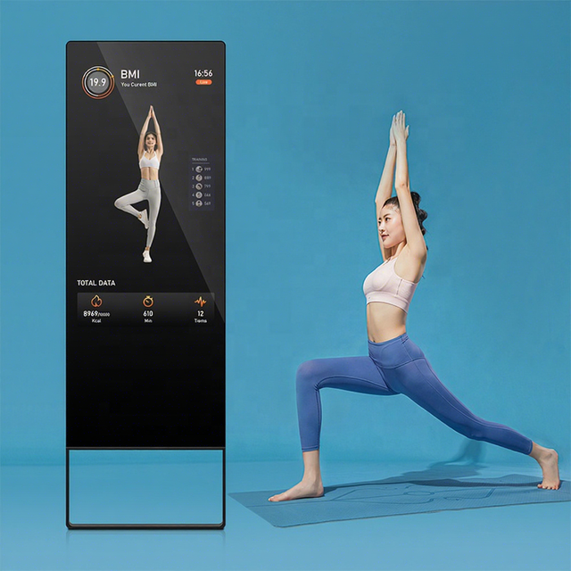43 Inch 55 Inch Interactive Smart Mirror Fitness LCD Display for Home Gym
