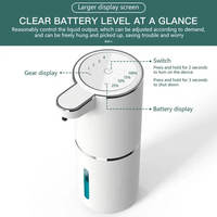 Distributeur de savon automatique HLK rechargeable en ABS Distributeur de mousse liquide sans contact pour les mains Machine pour les salles de bains d'hôtel