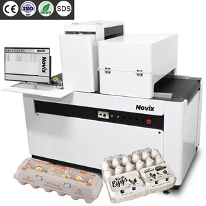 NOVIX Auto One Pass 蛋托打印机 <span class=keywords><strong>HP</strong></span> 打印头高速印刷机，适用于纸浆蛋托包装标志打印机 - Product Image 1