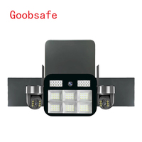 Caméra de surveillance solaire Goobsafe A11-AOV 6MP à 3 objectifs PTZ, LED 100W, batterie 18000mAh, solaire 12W, 4G WiFi, IA, IP66, pour extérieur - Vente en gros