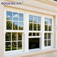 Fenêtres coulissantes verticales en aluminium sur mesure ROGENILAN pour patio, étanches, à double vitrage Low-e, à simple battant