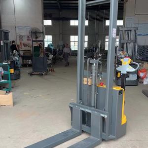 Gerbeur électrique 1000KG 1.5T 1.6M 2M chariot élévateur grande <span class=keywords><strong>batterie</strong></span> plomb-acide simple/Double portique entièrement électrique bon <span class=keywords><strong>prix</strong></span> <span class=keywords><strong>revente</strong></span> - Product Image 4