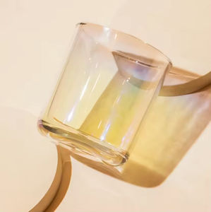 Frasco de Vidrio Vacío Iridiscente Arcoíris para Velas, Diseño Personalizado de Lujo, Frasco Holográfico de Lujo con Tapa - Product Image 3