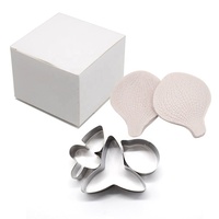 Moule à pâte à sucre AK Orchidée, outils de décoration de gâteaux, emporte-pièces en acier inoxydable, ensemble de moules à veinage en silicone, outil de fabrication de pâte à sucre