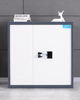 Coffre-fort en métal au design moderne avec serrure à code, compartiment caché réglable, armoire confidentielle autoportante pour chambre à coucher
